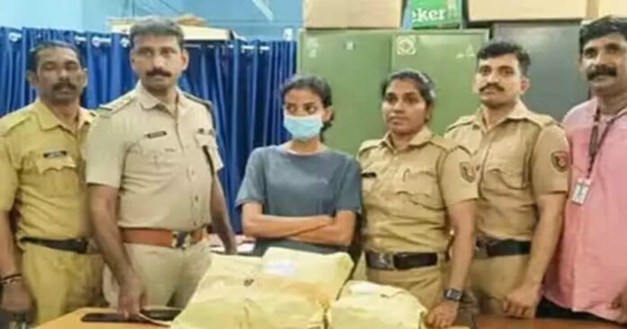 More than one and a half kg of ganja was seized from the bullet lady, Nikhila is selling ganja worth lakhs by riding around on the bullet.